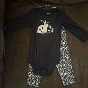 Carter’s Baby Girl Bunny Bodysuit & Leggings Set – 9 Months